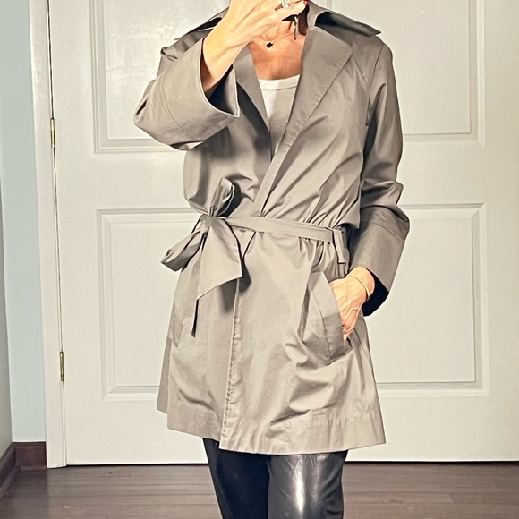 Helo Bicalho Jackets & Blazers - Helo Bicalho cropped trench coat